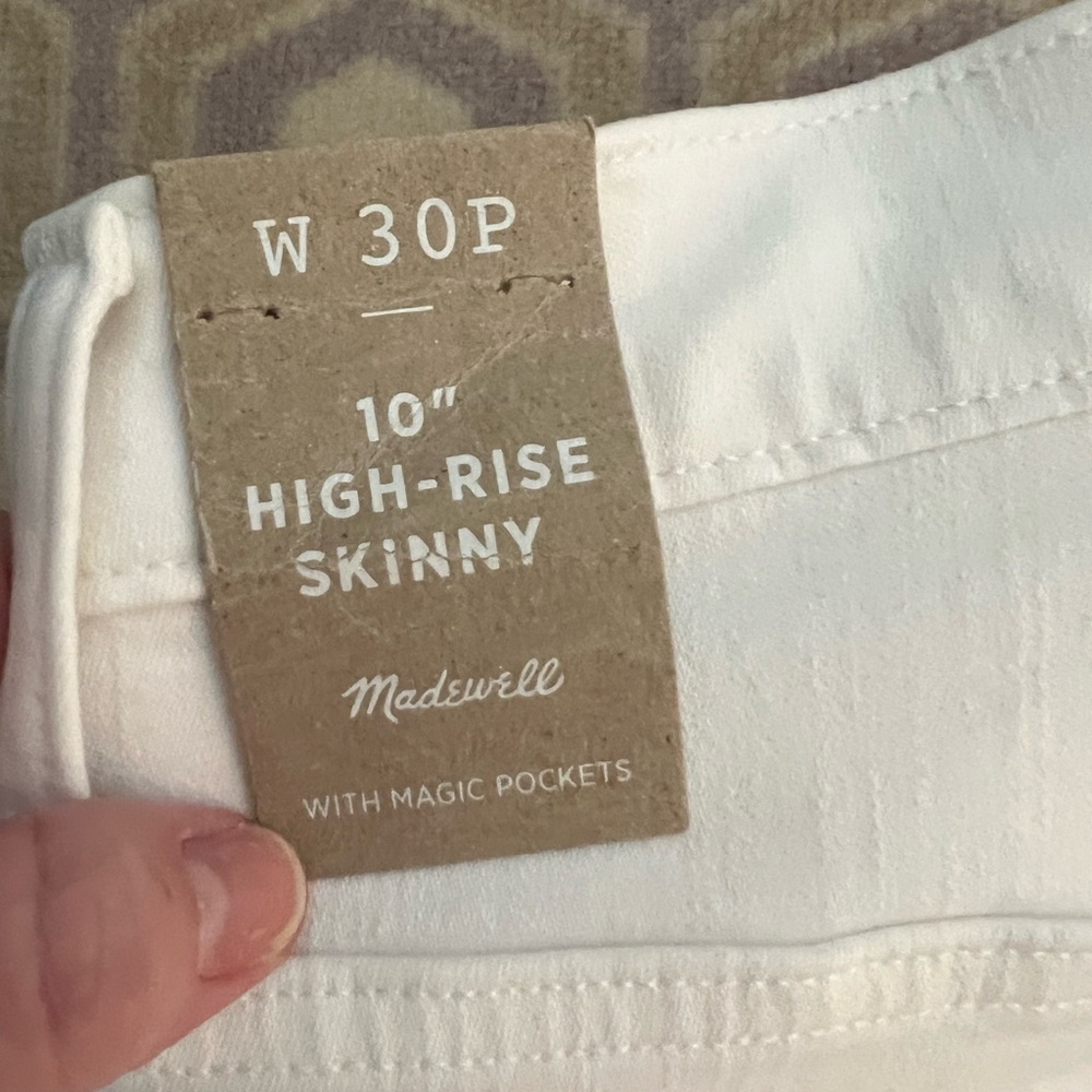 Madewell White High Rise Jeans